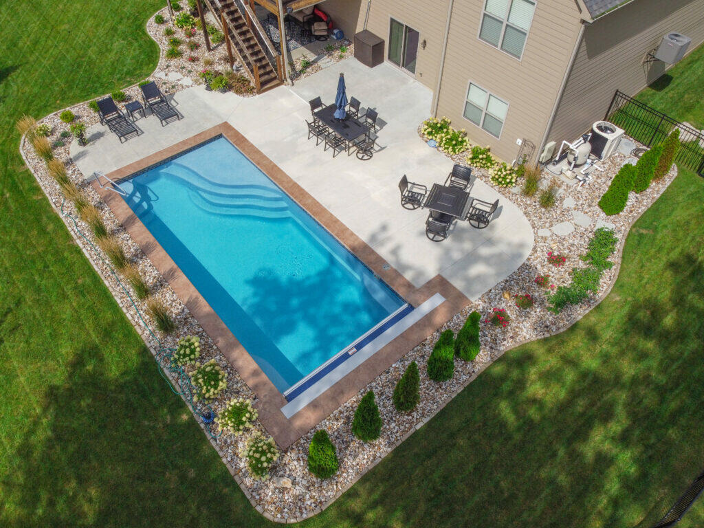 Pool and Patio Aerial