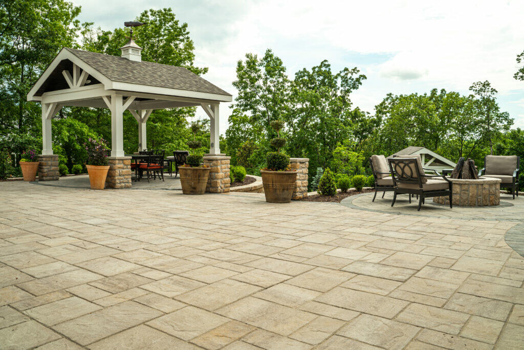 paver patio raw materials build cost